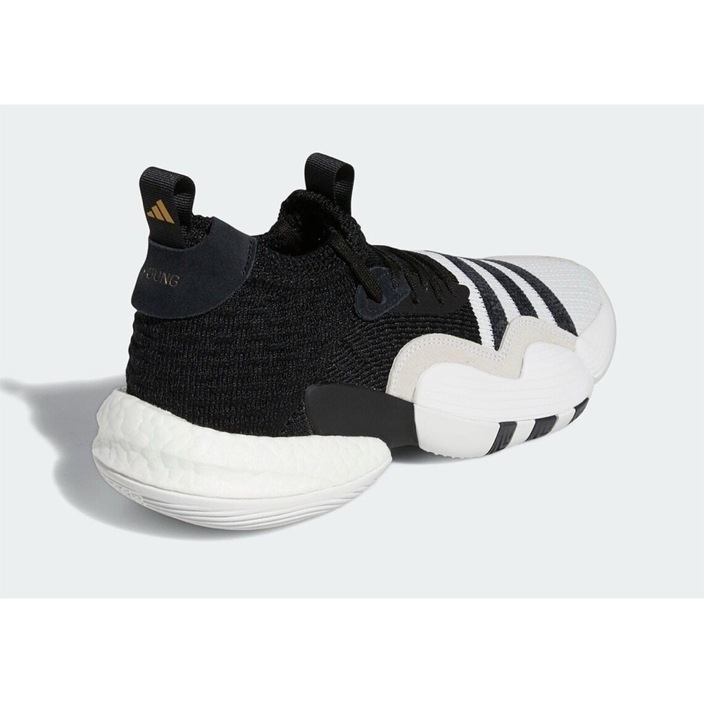 Adidas Trae Young 2 Super Villain White Black Sneakers Boys 6.5 Women 8 H06473 - Picture 3 of 16
